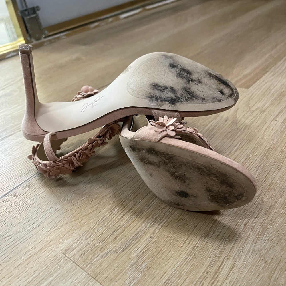Jessica Simpson “Jessin” Pink Floral Women's Heels - Picture 6 of 6
